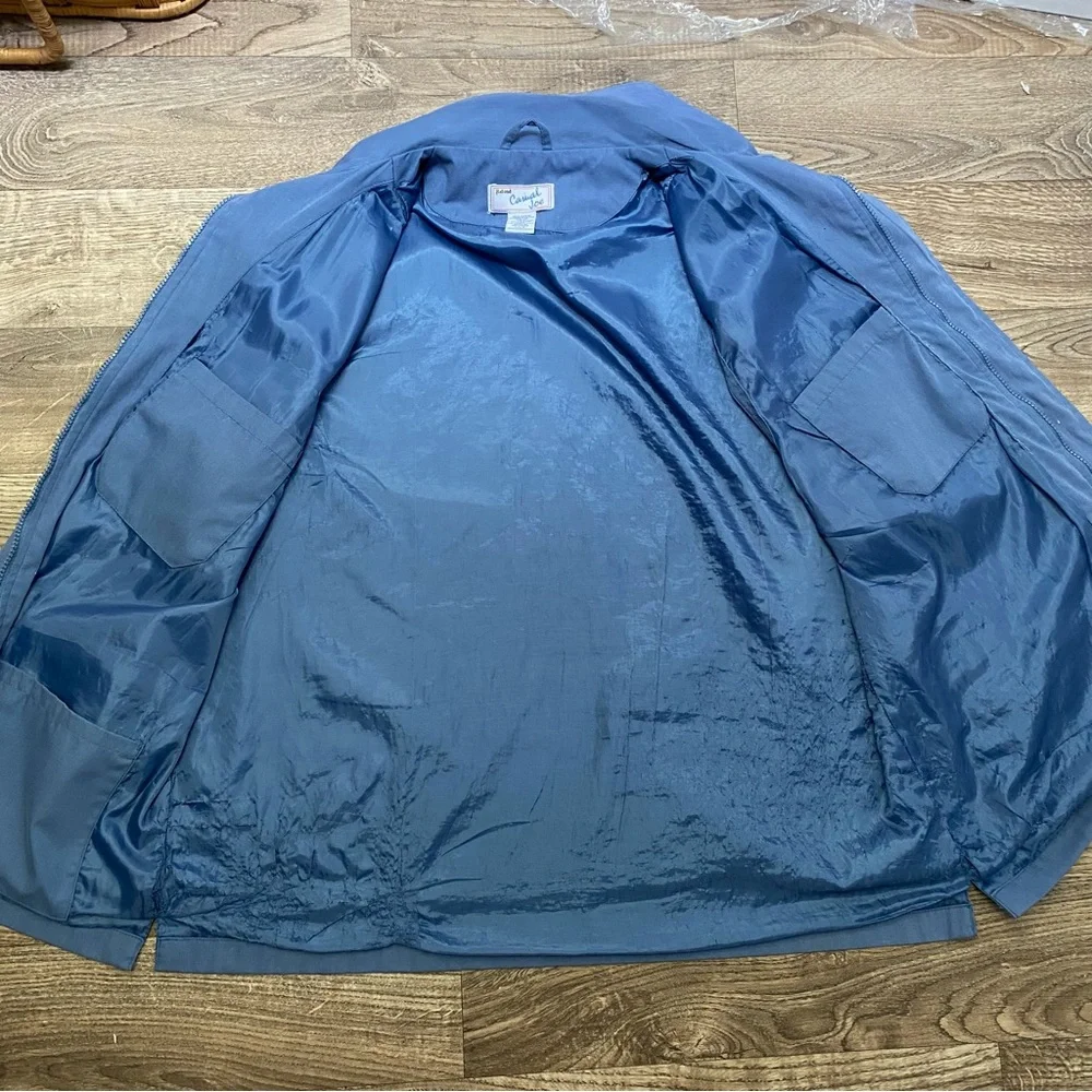 Vintage 90s Hunting Fishing Blue Utility Vest Large